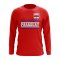 Paraguay Core Football Country Long Sleeve T-Shirt (Red)