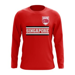 Singapore Core Football Country Long Sleeve T-Shirt (Red)