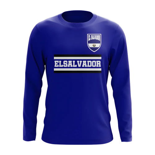 El Salvador Core Football Country Long Sleeve T-Shirt (Royal)