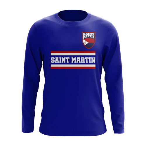 Saint Martin Core Football Country Long Sleeve T-Shirt (Royal)