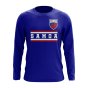 Samoa Core Football Country Long Sleeve T-Shirt (Royal)