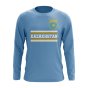 Kazakhstan Core Football Country Long Sleeve T-Shirt (Sky)