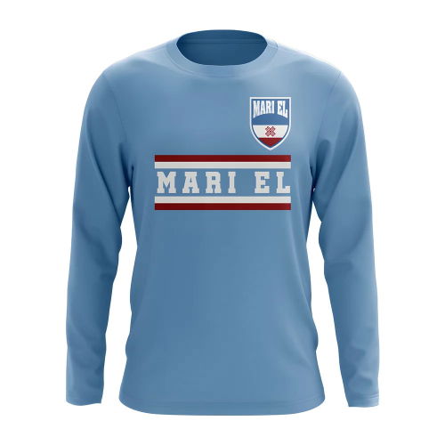Mari El Core Football Country Long Sleeve T-Shirt (Sky)
