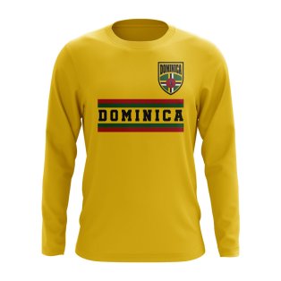 Dominica Core Football Country Long Sleeve T-Shirt (Yellow)