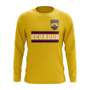 Ecuador Core Football Country Long Sleeve T-Shirt (Yellow)