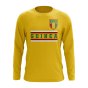 Guinea Core Football Country Long Sleeve T-Shirt (Yellow)