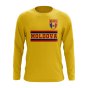 Moldova Core Football Country Long Sleeve T-Shirt (Yellow)