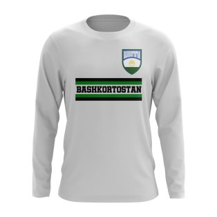 Bashkortostan Core Football Country Long Sleeve T-Shirt (White)