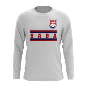 Saba Core Football Country Long Sleeve T-Shirt (White)