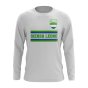 Sierra Leone Core Football Country Long Sleeve T-Shirt (White)