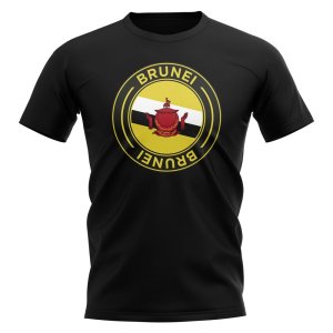Brunei Football Badge T-Shirt (Black)