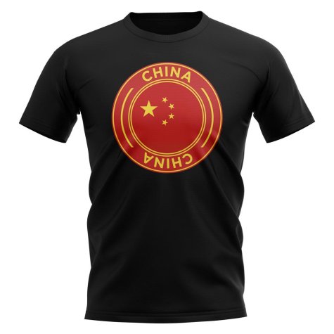 China Football Badge T-Shirt (Black)