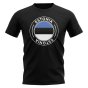 Estonia Football Badge T-Shirt (Black)