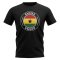 Ghana Football Badge T-Shirt (Black)
