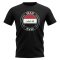 Iraq Football Badge T-Shirt (Black)