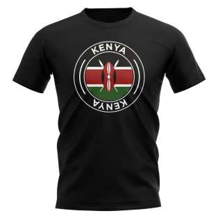Kenya Football Badge T-Shirt (Black)