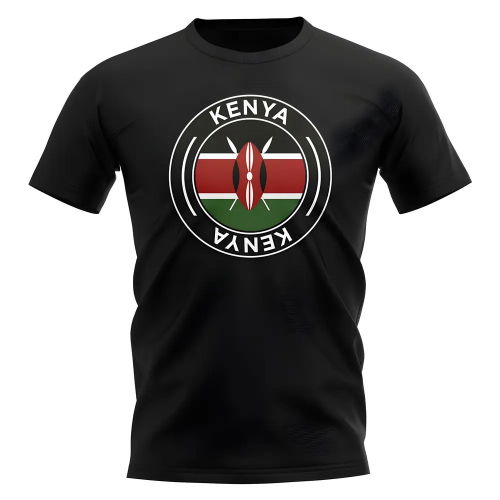 Kenya Football Badge T-Shirt (Black)