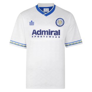 Score Draw Leeds United 1993 Admiral Retro Football Shirt