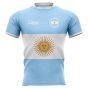 2022-2023 Argentina Flag Concept Rugby Shirt - Little Boys