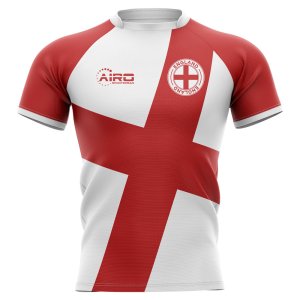 2023-2024 England Flag Concept Rugby Shirt - Kids (Long Sleeve)