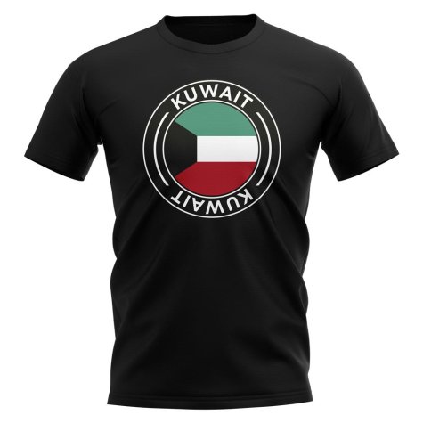 Kuwait Football Badge T-Shirt (Black)
