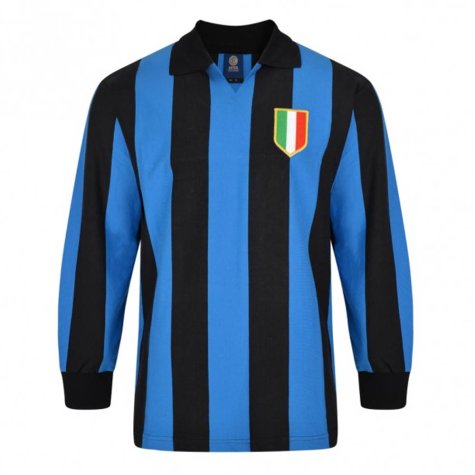 Score Draw Internazionale 1964 European Cup Final Retro Football Shirt