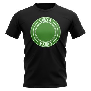 Libya Football Badge T-Shirt (Black)