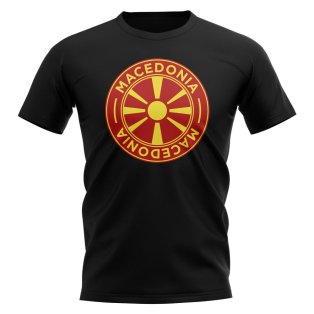 Macedonia Football Badge T-Shirt (Black)