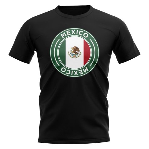 Mexico Football Badge T-Shirt (Black)