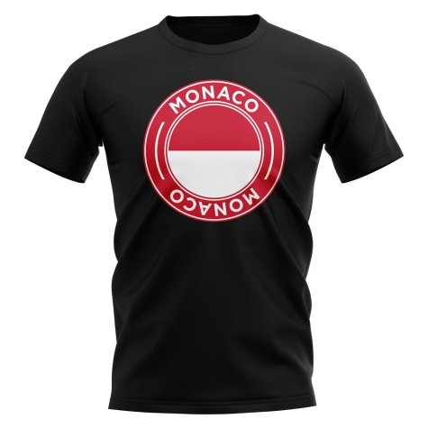 Monaco Football Badge T-Shirt (Black)