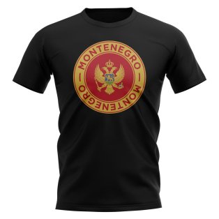 Montenegro Football Badge T-Shirt (Black)
