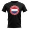 Netherlands Football Badge T-Shirt (Black)