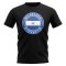 Nicaragua Football Badge T-Shirt (Black)