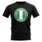 Nigeria Football Badge T-Shirt (Black)