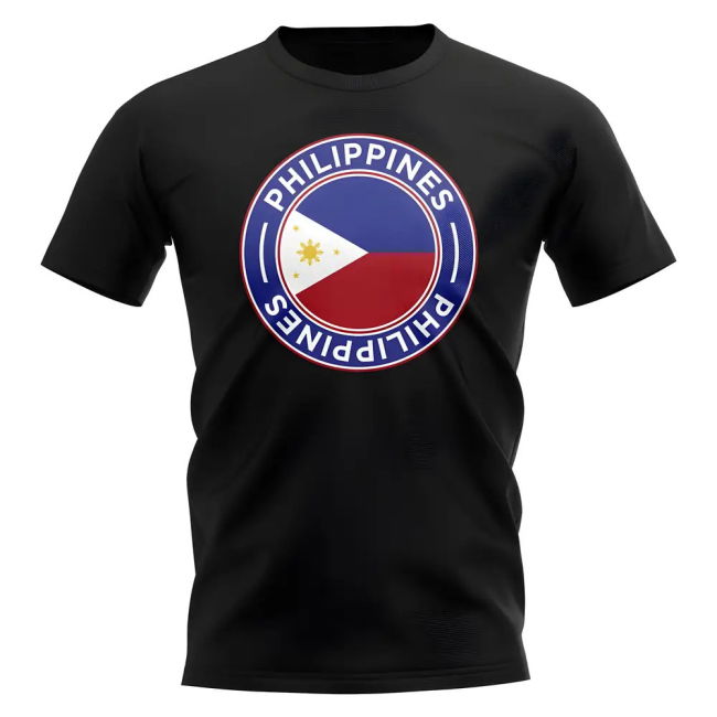 Philippnes Football Badge T-Shirt (Black)