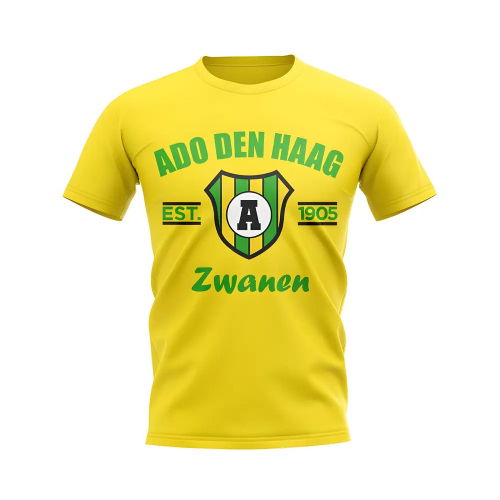 Ado Den Haag Established Football T-Shirt (Yellow)