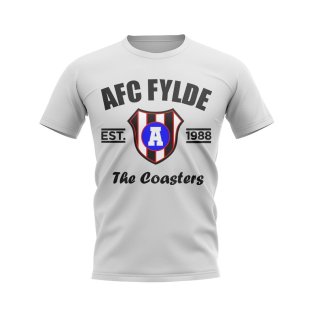 AFC Fylde Established Football T-Shirt (White)