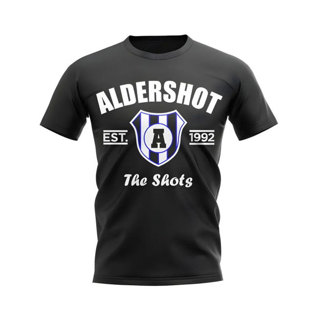 Aldershot Established Football T-Shirt (Black)