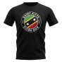 Saint Kitts and Nevis Football Badge T-Shirt (Black)
