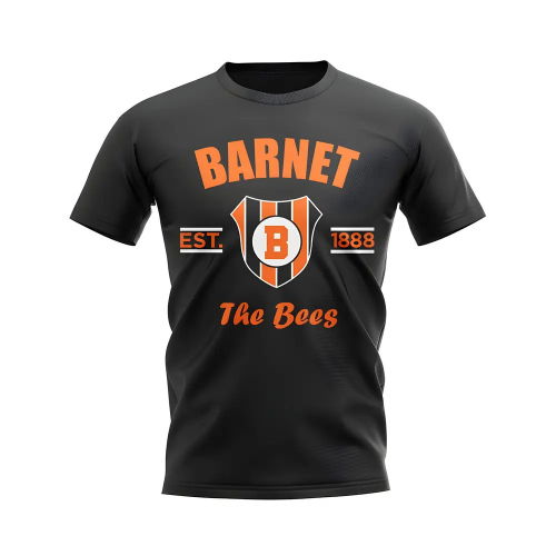 Barnet Established Football T-Shirt (Black)