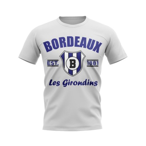 Bordeaux Established Football T-Shirt (White)