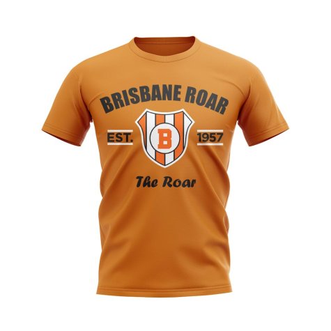 Brisbane Roar Established Football T-Shirt (Orange)
