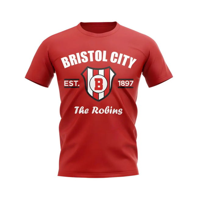 Bristol City Established Football T-Shirt (Red)