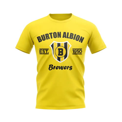 Burton Albion Established Football T-Shirt (Yellow)