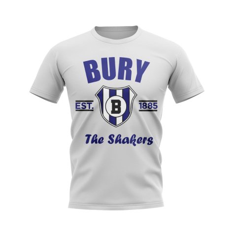 Bury Established Football T-Shirt (White)
