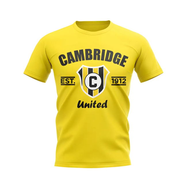 Cambridge Established Football T-Shirt (Yellow)