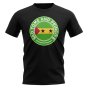 Sao Tome and Principe Football Badge T-Shirt (Black)