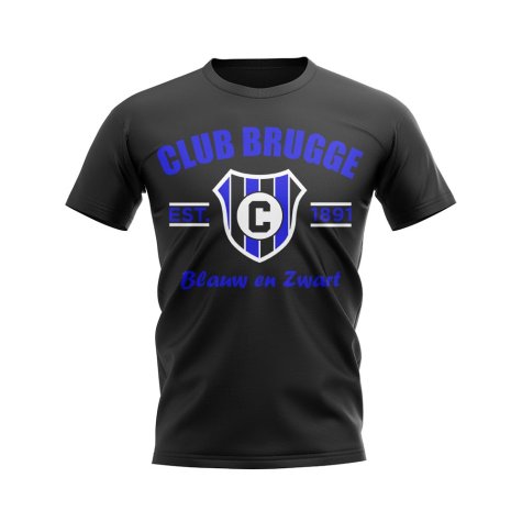 Club Brugge Established Football T-Shirt (Black)