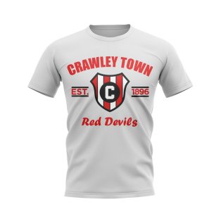 Crawley Town Established Football T-Shirt (White)