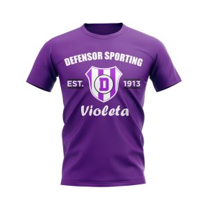 Defensor Sporting Established Football T-Shirt (Purple)